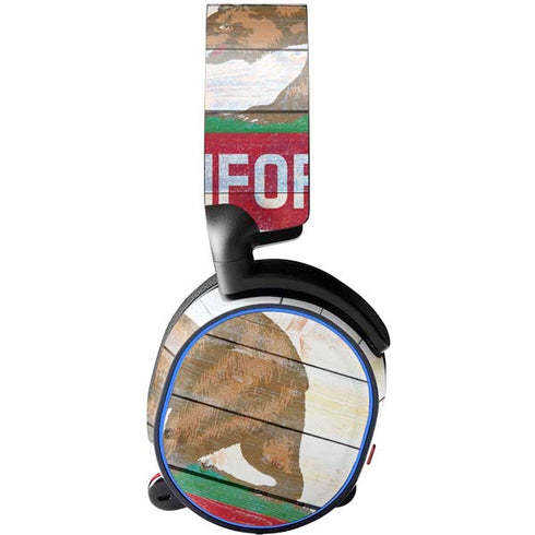 California Flag Light Wood SteelSeries Arctis 3 Skin